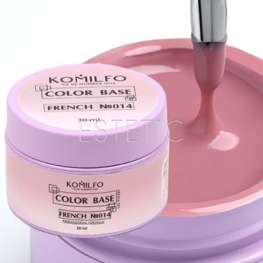 Камуфлирующая база Komilfo Color Base French 014 HEMA/TPO free розовый пыльная роза, 30 мл