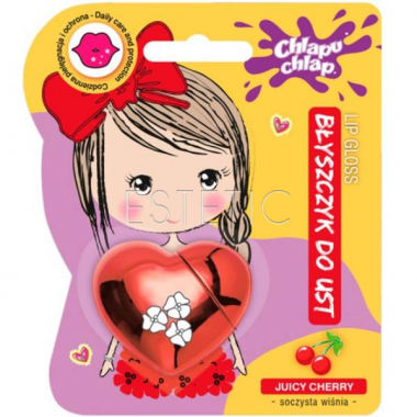 Блеск для губ детский Chapy Chlap Сердце juicy cherry, 10 мл