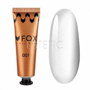 Полигель F.O.X Poly gel Nano 001 белый, 30 мл (тюбик)
