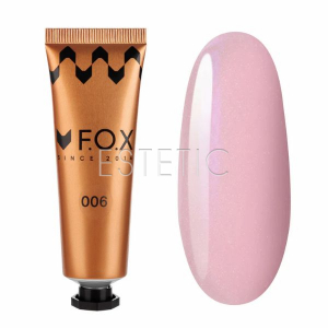 Полигель F.O.X Poly gel Nano 006 розовый с мелким шиммером, 30 мл (тюбик)