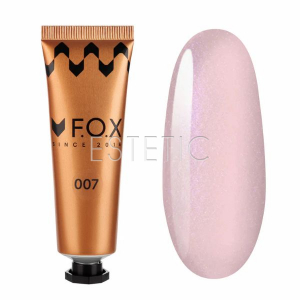 Полигель F.O.X Poly gel Nano 007 светлый нюд с мелким шиммером, 30 мл (тюбик)