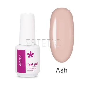 Жидкий моделирующий гель для ногтей Easy Fast Gel Ash, серо-бежевый, 15 мл