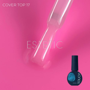 Камуфлюючий топ для гель-лаку Touch Top Cover 17 чистий рожевий, 7 мл