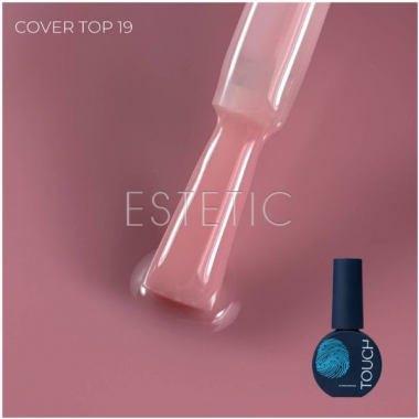 Камуфлюючий топ для гель-лаку Touch Top Cover 19 бежево-рожевий нюдовий, 7 мл