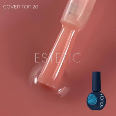 Камуфлюючий топ для гель-лаку Touch Top Cover 20 бежево-персиковий, 7 мл