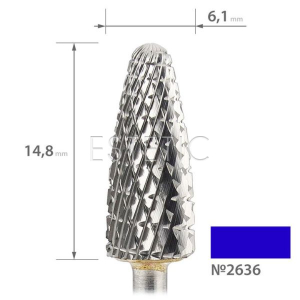 Фреза твердосплавна Кукурудза Синя 6,1 x14,5 мм, F0615A-P7S, 2636