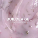 Фото 2 - Гель для наращивания Edlen Builder gel №92 Flower yogurt молочно-розовый с розовыми сухоцветами,15мл