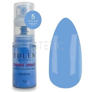 Спрей для ногтей Edlen Ombre Spray Color Neon №5 голубой, 5г