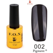 Гель-лак F.O.X Pigment №002 (чорний, емаль), 12 мл