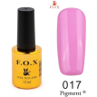 Гель-лак F.O.X Pigment №017 (бузково-рожевий, емаль), 12 мл