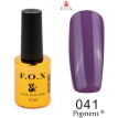 Гель-лак F.O.X Pigment №041 (пастельно-фиолетовый, эмаль), 12 мл