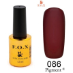 Гель-лак F.O.X Pigment №086 (малинове вино, емаль), 12 мл