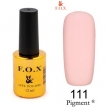 Гель-лак F.O.X Pigment №111 (пастельно-розовый, эмаль), 12 мл