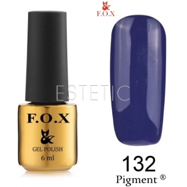 Гель-лак F.O.X Pigment №132 (індіго, емаль), 6 мл