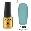 Гель-лак F.O.X Pigment №160 (темно-бірюзовий, емаль), 6 мл