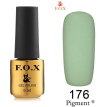 Гель-лак F.O.X Pigment №176 (светло-оливковый, эмаль), 6 мл