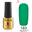 Гель-лак F.O.X Pigment №183 (зелений нефритовий, емаль), 12 мл