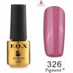 Гель-лак F.O.X Pigment №326 (пастельний рожево-ліловий, емаль), 6 мл