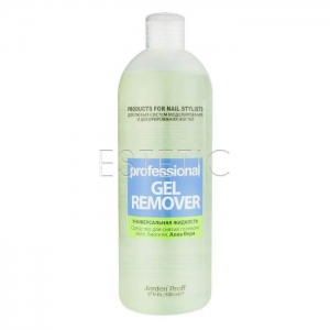 Jerden Proff Gel Remover - Средство для снятия гель-лака, биогеля АЛОЭ ВЕРА, 500 мл