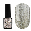 Гель-лак Kira Nails "24 Karat" №003 (белое золото с большим количеством блесток), 6 мл