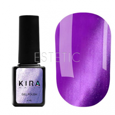 Гель-лак Kira Nails Cat Eye №006 (фіолетовий, магнітний), 6 мл