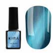 Гель-лак Kira Nails Cat Eye №007 (изумрудно-синий, магнитный), 6 мл