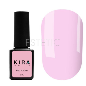 Гель-лак Kira Nails №001 світло-рожевий для френча, напівпрозорий, емаль, 6 мл