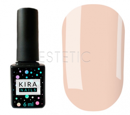 Гель-лак Kira Nails №001 (рожевий для френча, напівпрозорий, емаль), 6 мл