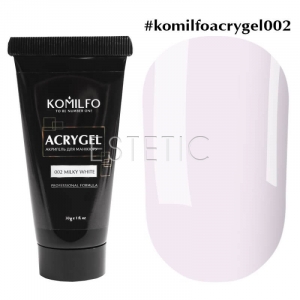 Акрил-гель Komilfo Acryl Gel №002 Milky White (молочно-белый), 30 г