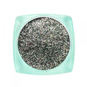 Komilfo блесточки 104, размер 0.08 мм, (серебро, голограмма) 2,5 г