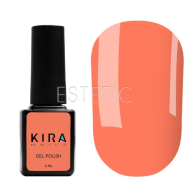 Гель-лак Kira Nails №019 (морковный, неоновый), 6 мл