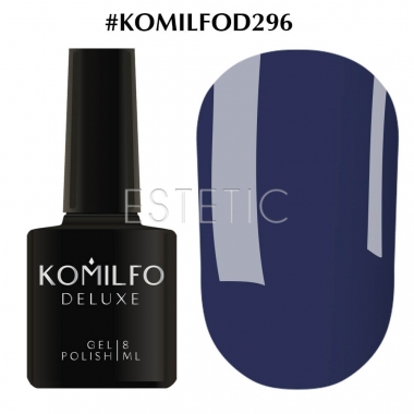 Гель-лак Komilfo Deluxe Series №D296 (синій, емаль), 8 мл