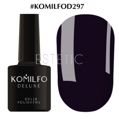 Гель-лак Komilfo Deluxe Series №D297 (темно-синій, емаль), 8 мл