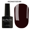Гель-лак Komilfo Deluxe Series №D300 (черно-бордовый, эмаль), 8 мл