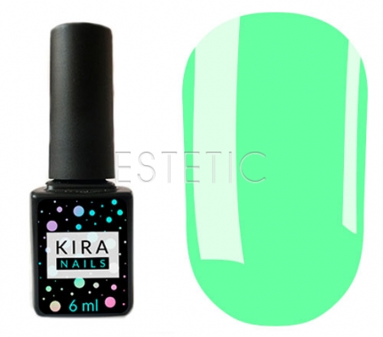 Гель-лак Kira Nails №026 (світло-бірюзовий, емаль), 6 мл