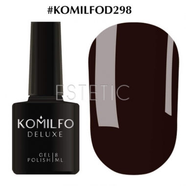 Гель-лак Komilfo Deluxe Series №D298 (коричнево-баклажановый, эмаль), 8 мл