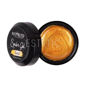 Гель-паутинка Komilfo Spider Gel Gold (золотой), 5 г