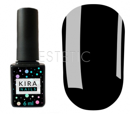 Гель-лак Kira Nails №035 (чорний, емаль), 6 мл