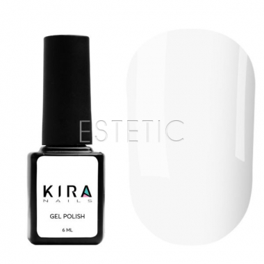 Гель-лак Kira Nails №036 (белый, эмаль), 6 мл