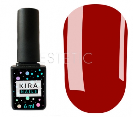 Гель-лак Kira Nails №038 (красный, эмаль), 6 мл