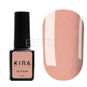 Гель-лак Kira Nails №045 (темно-карамельний з дрібним шимером), 6 мл