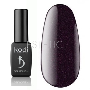 Гель-лак Kodi Professional № BW110 (черный с розовым шиммером), 8 мл