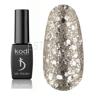 Гель-лак Kodi Professional № SH 10 (біле золото, блискітки), 8 мл