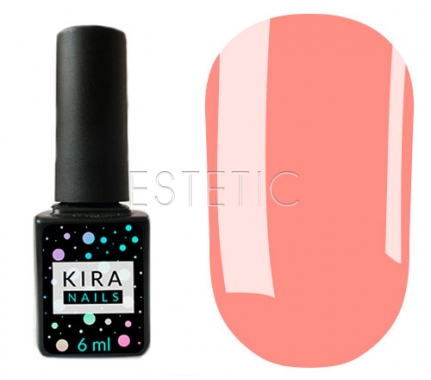 Гель-лак Kira Nails №059 (насичений, яскравий лососево-рожевий, емаль), 6 мл