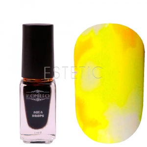 Komilfo Aqua Drops №004 Yellow - Акварельні краплі (жовтий), 5 мл