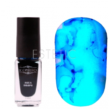 Komilfo Aqua Drops №009 Blue - Акварельні краплі (блакитний), 5 мл