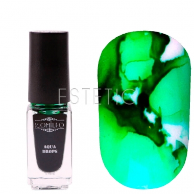 Komilfo Aqua Drops №010 Green - Акварельні краплі (зелений), 5 мл
