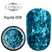 Кольоровий гель з блискітками Komilfo Star Gel №008 Aquila (аквамарин), 5 мл