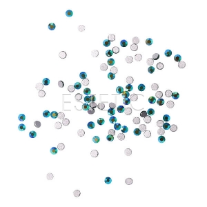 Komilfo Стрази копія Сваровські Emerald AB, розмір 3 (100 штук в упаковці)