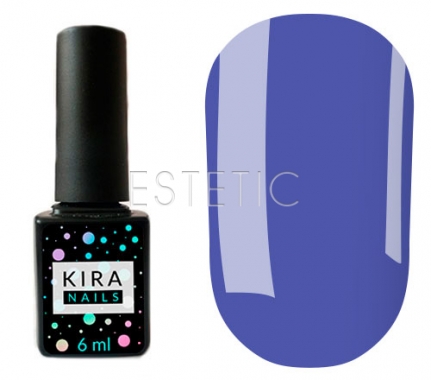 Гель-лак Kira Nails №156 (ярко-синий, эмаль), 6 мл